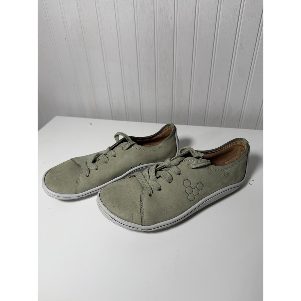 Vivobarefoot Addis Lewa Shoes Womens 35 Green Natural Leather Limited Edition